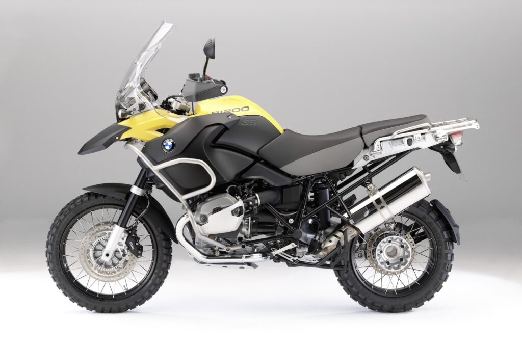 BMW R 1200 GS Adventure GSA LHS side view yellow