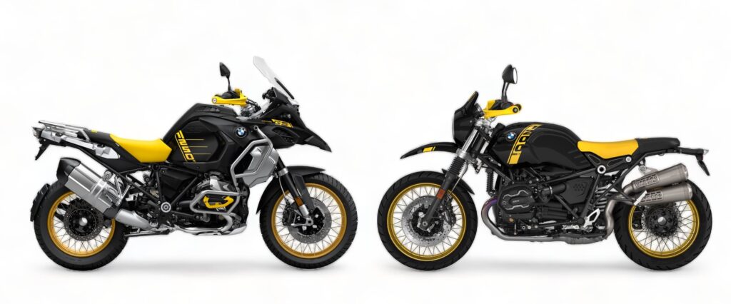 BMW R 1250 GS and BMW R nineT 40 Years