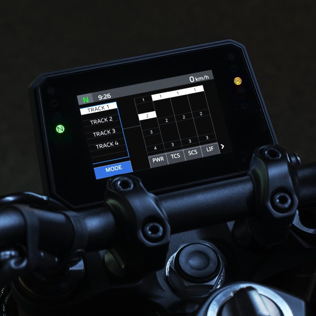 2024 Yamaha MT-09 SP Detail Screen Track modes