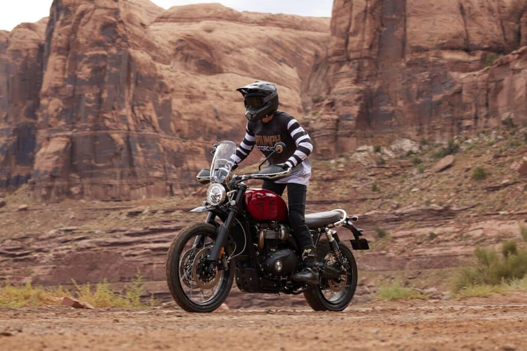 Best-Looking Motorcycles of 2024 — My Personal Favourites 12 Triumph Scrambler 1200 X left-side action shot