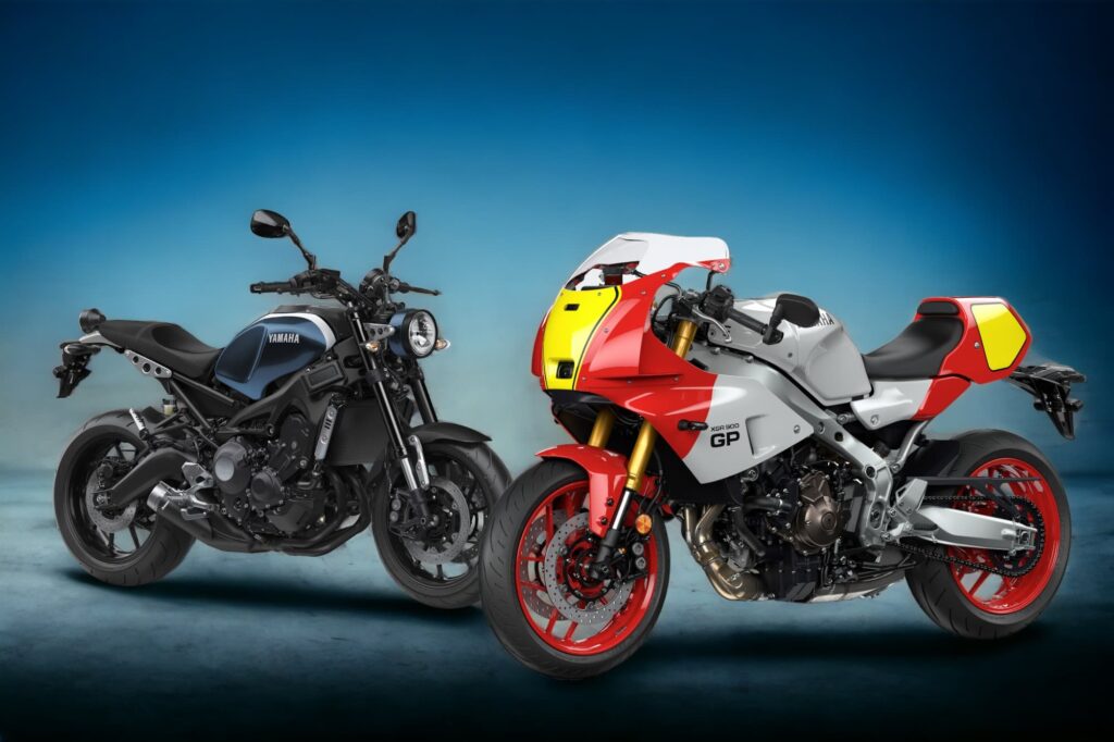 Yamaha XSR900 - 2016 model and 2024 GP model composite