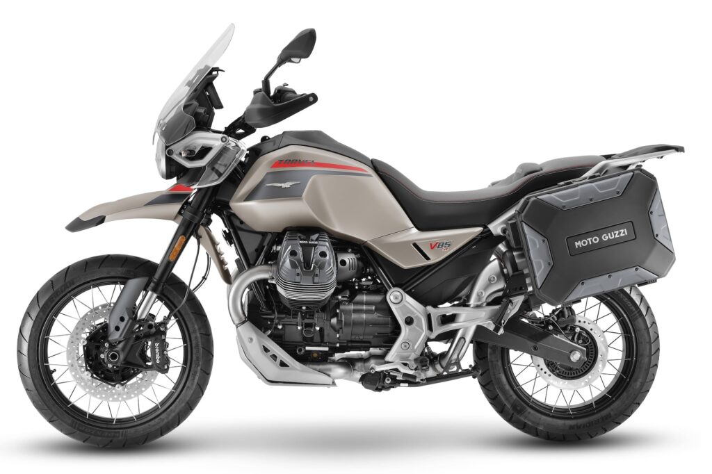 2024 Moto Guzzi V85 TT Travel Bronzo Deserto LHS