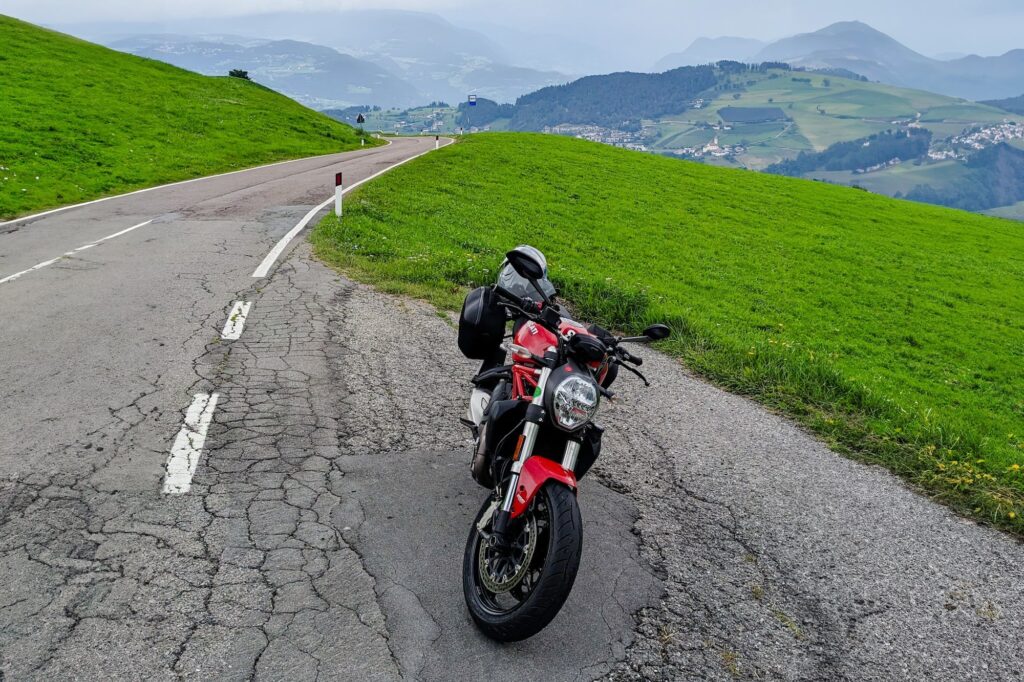 Ducati Monster 821 on road Italy