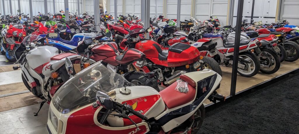 Iconic Motorbikes auction room floor
