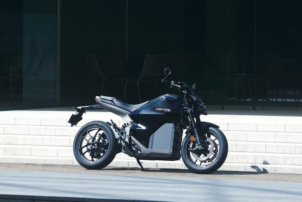 Complete List of All Motorcycles with Cornering ABS/IMU (2026) 15 Honda WN7 profile showing the slim body and battery integration