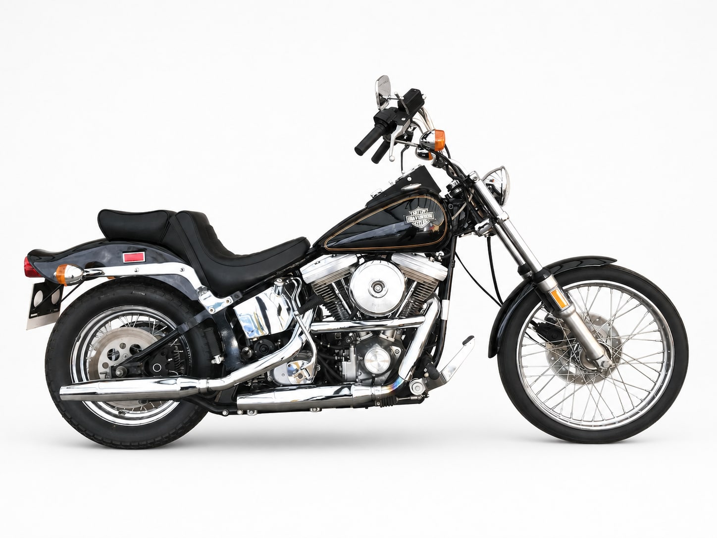 The Big Questions: Dyna vs Softail. The Showdown! 3 1984 Harley-Davidson FXST Softail 1340 side view