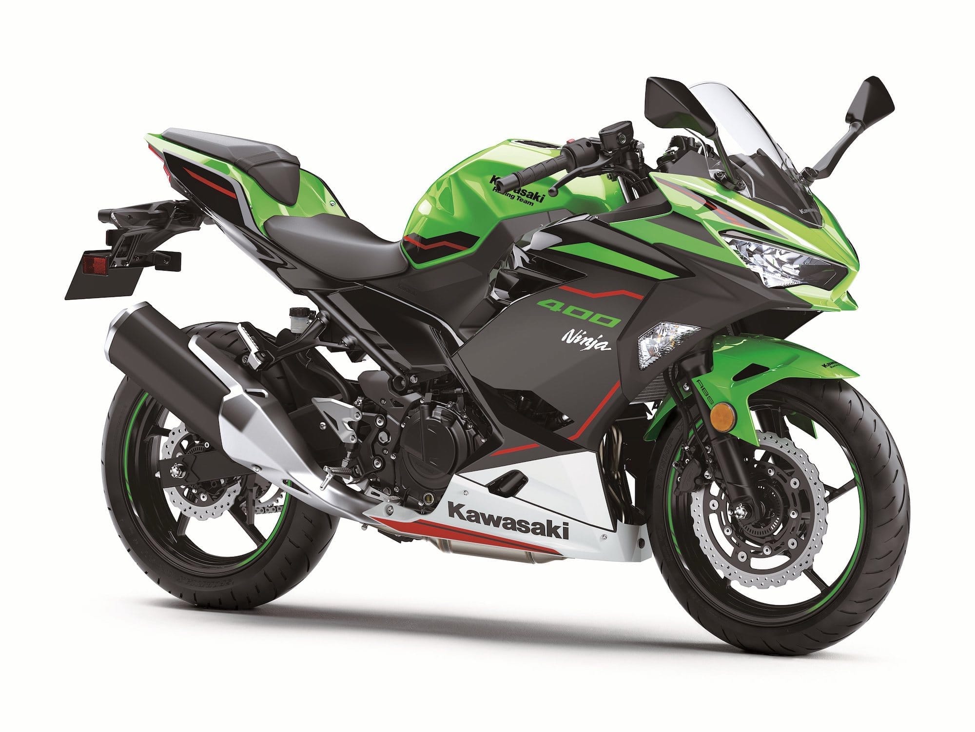 Kawasaki Ninja 300, 400, Ninja 500, Z300, Z400, and Z500 — Complete Buyer’s Guide 10 2021 Kawasaki Ninja 400 KRT viewed from the left front