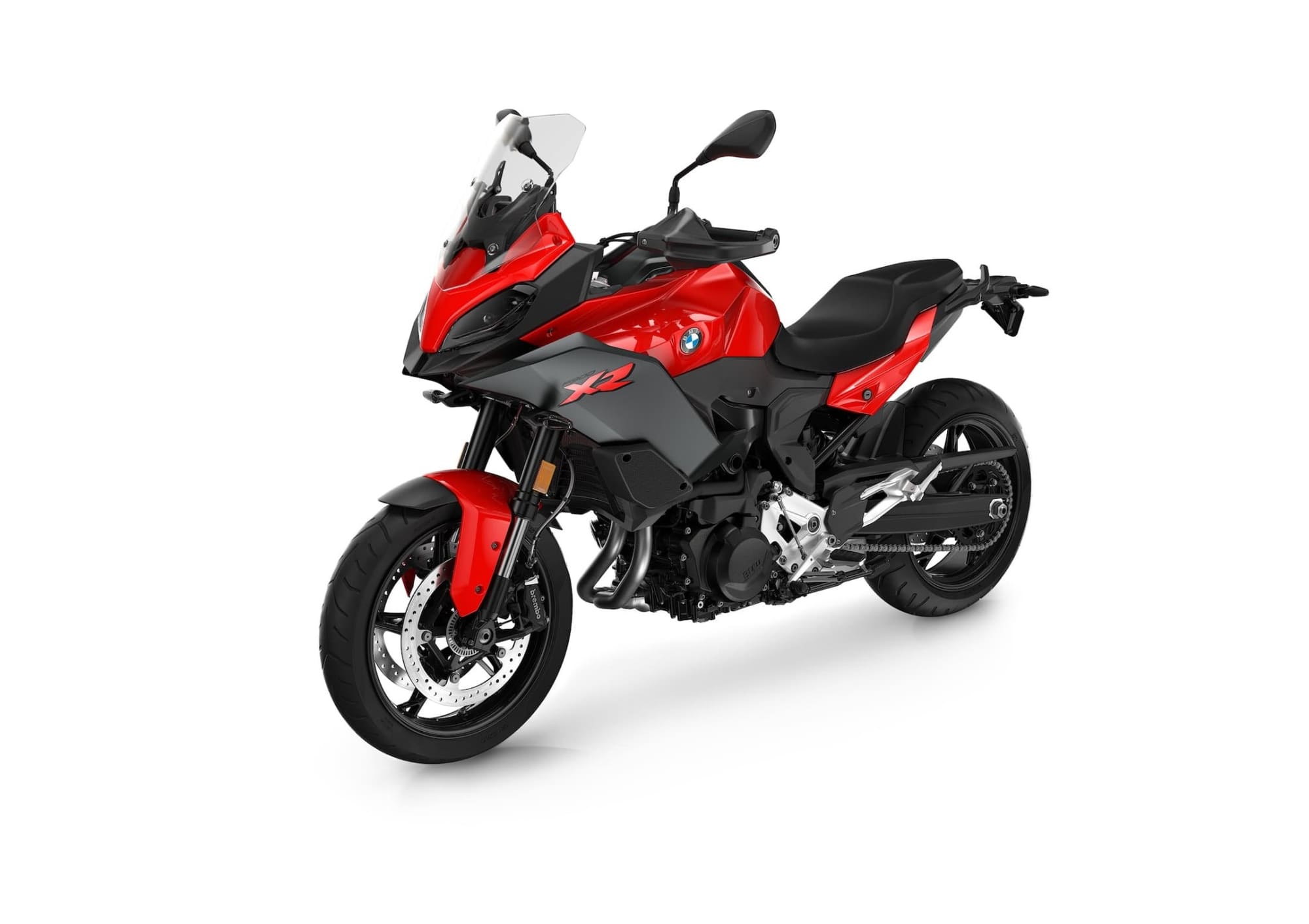 BMW F 900 XR Review: The Sleeper 7 2025 BMW F 900 XR in Racing Red, right-front studio view