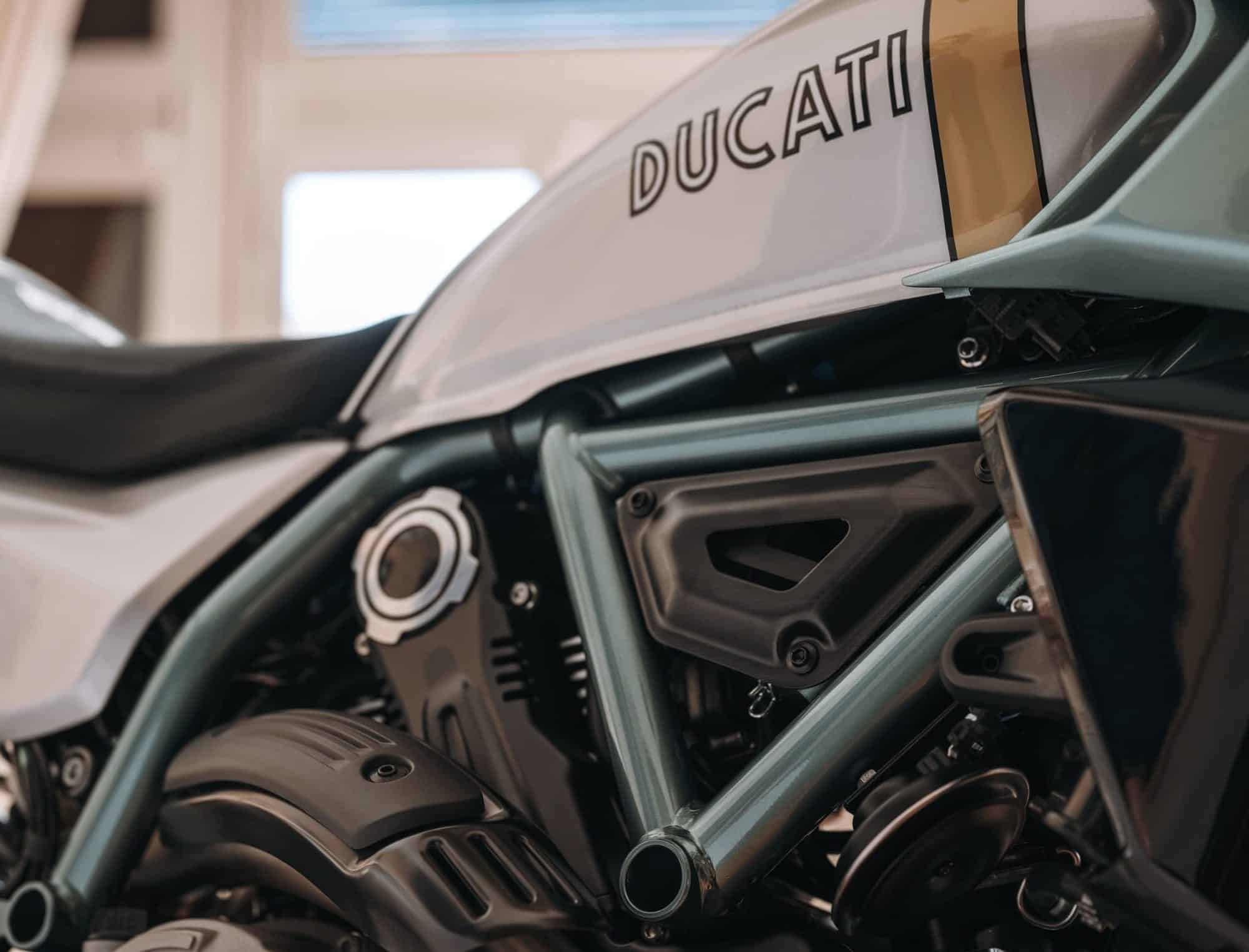 I want to be rich so I can have toys like the Ducati Formula 73 5 2026 Ducati Formula 73 aqua green trellis frame and fuel tank