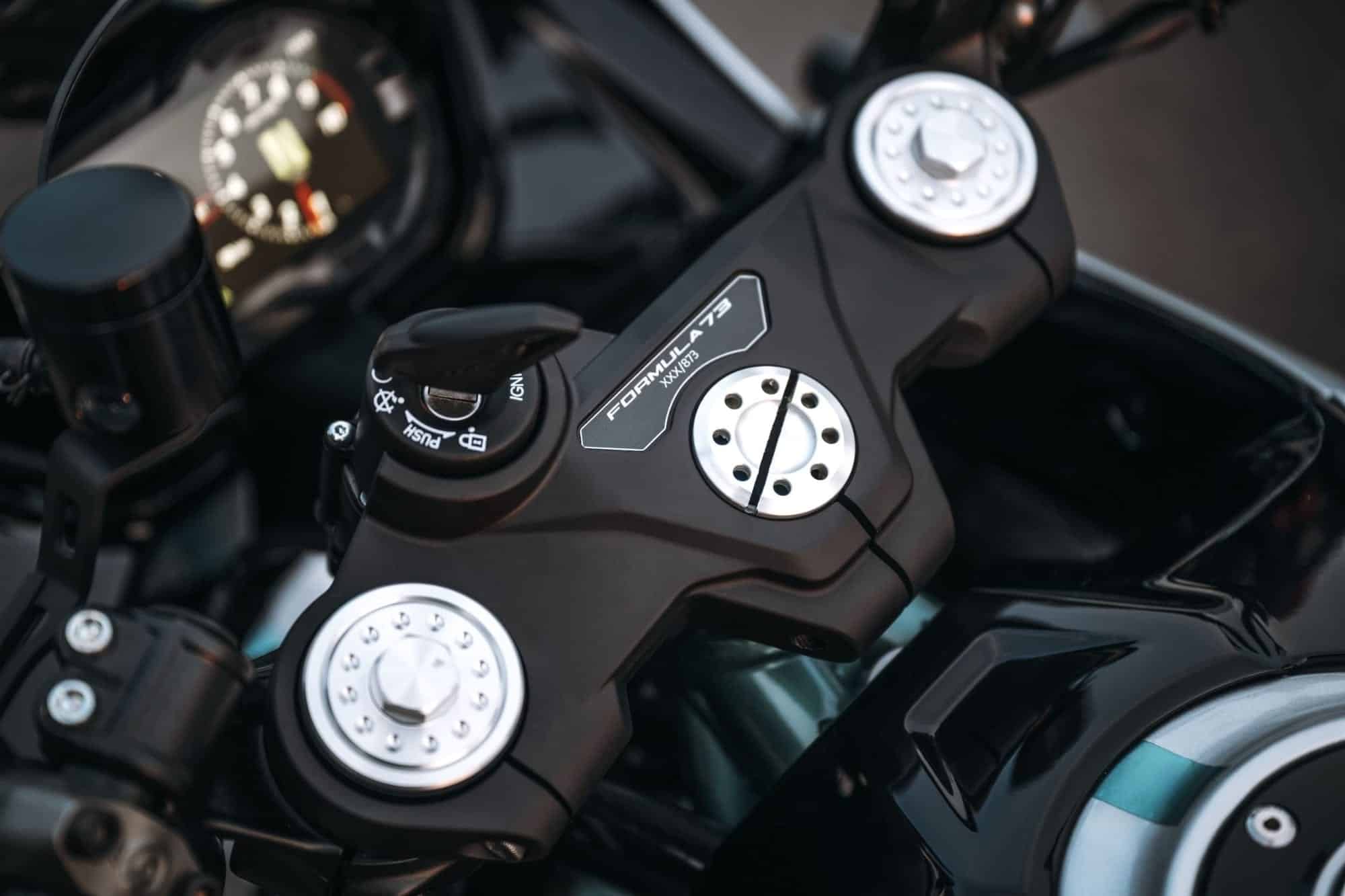 I want to be rich so I can have toys like the Ducati Formula 73 8 Numbered steering plate and TFT display on the 2026 Ducati Formula 73