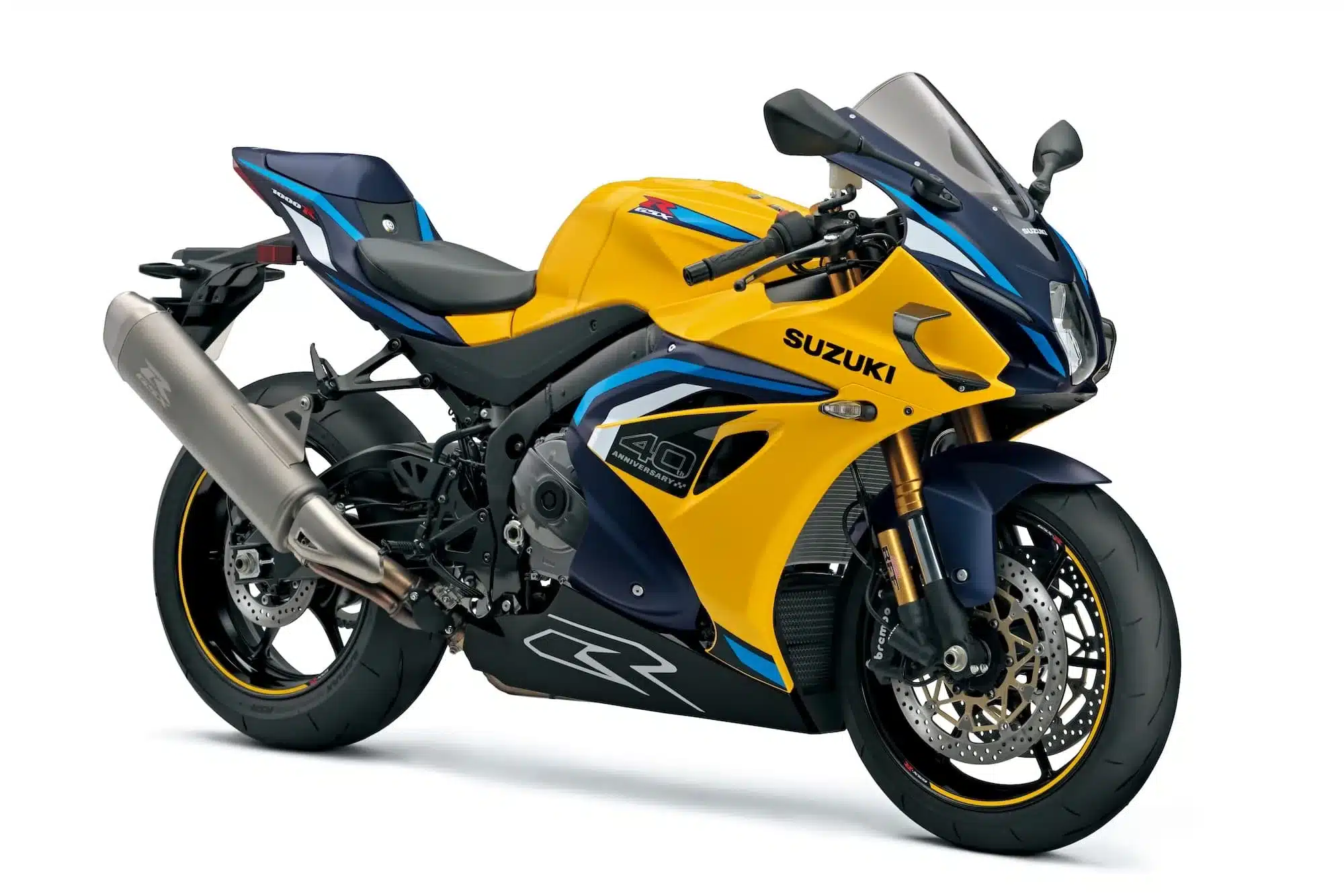 Suzuki GSX-R1000R Review & Buyer’s Guide (2017–2027) 7 2026 Suzuki GSX-R1000R 40th Anniversary Edition in yellow and blue with winglets