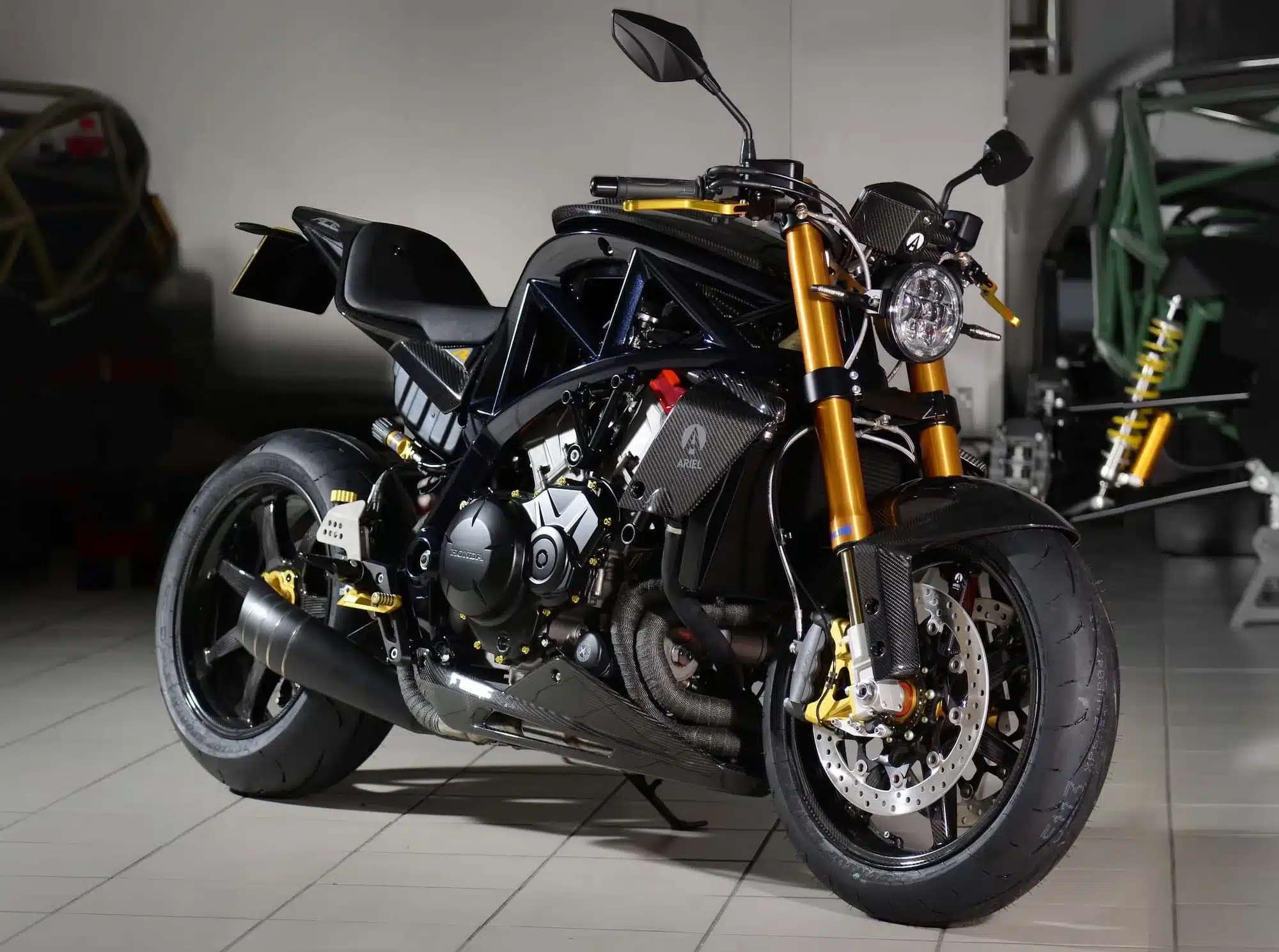 All the V4 Motorcycles You Can Buy New or Used (2026) 4 Ariel Ace R V4 motorcycle, right-front three-quarter view