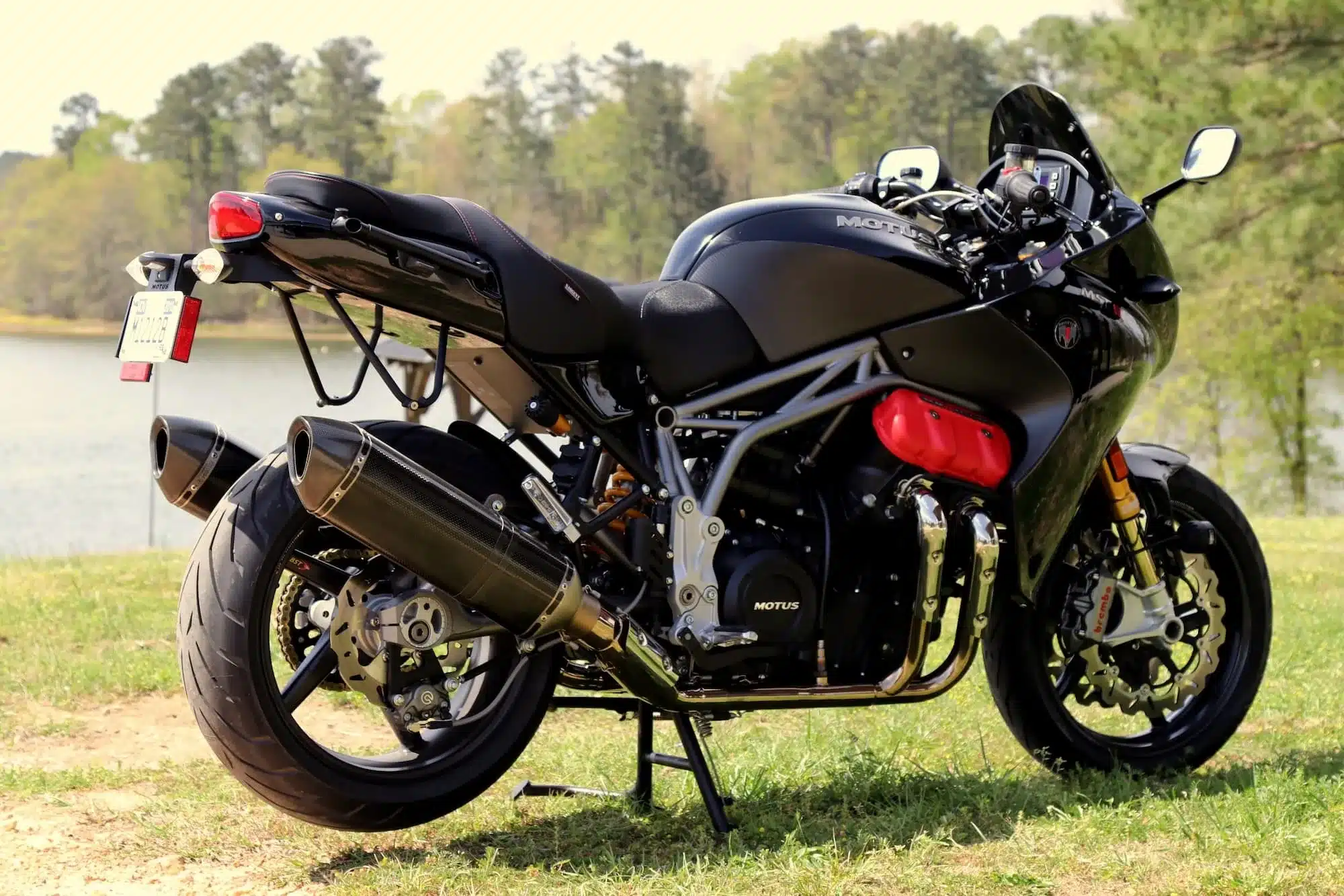 All the V4 Motorcycles You Can Buy New or Used (2026) 26 Motus MSTR V4 sport-touring motorcycle, left-rear view