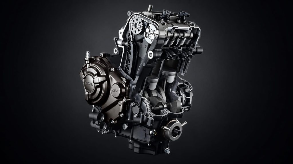The Yamaha CP2 Motor — The Sweet Spot 1 Yamaha CP2 689cc parallel-twin engine cutaway