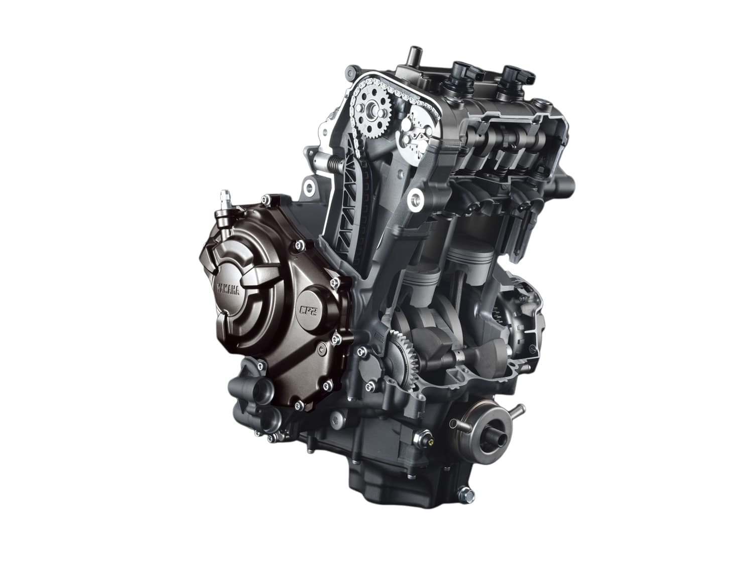The Yamaha CP2 Motor — The Sweet Spot 1 Yamaha CP2 engine cutaway showing internal components