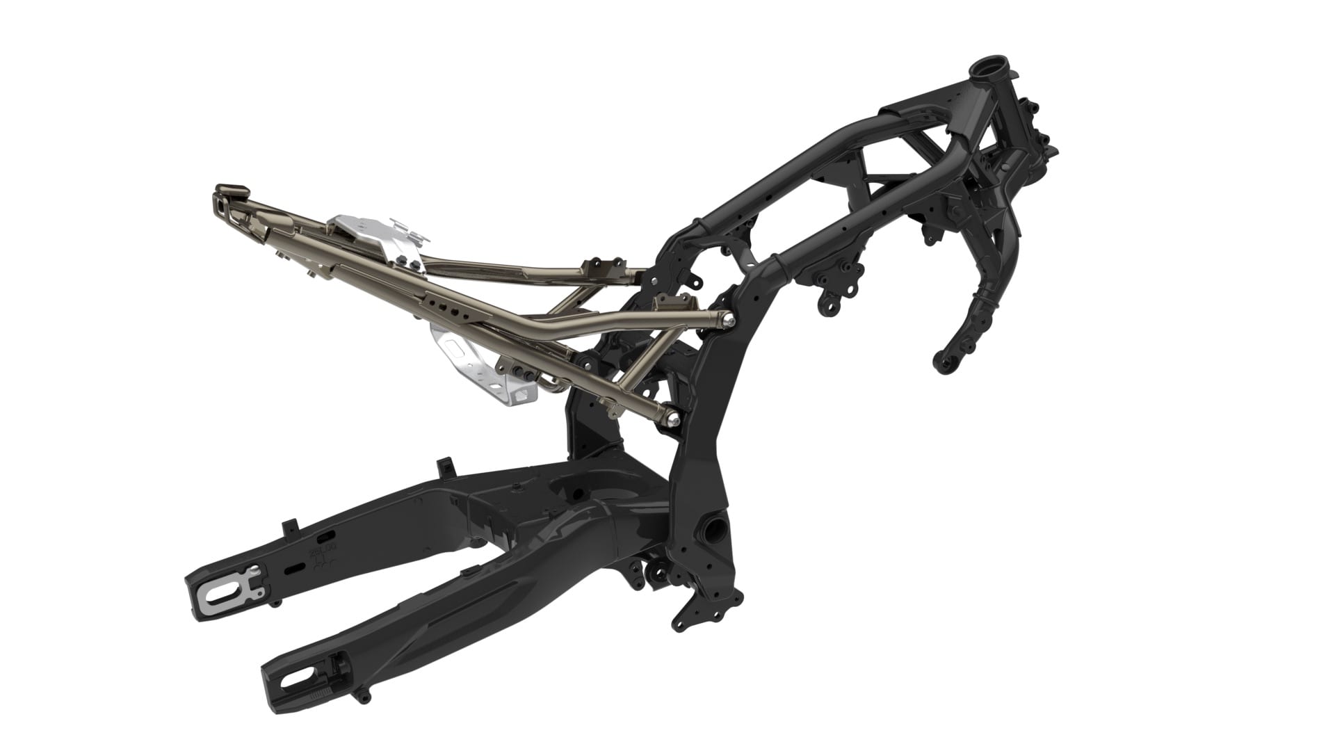 Suzuki GSX-8S, GSX-8R, GSX-8T and GSX-8TT Buyer’s Guide 4 Suzuki GSX-8 steel main frame, bolt-on rear subframe, and aluminum swingarm