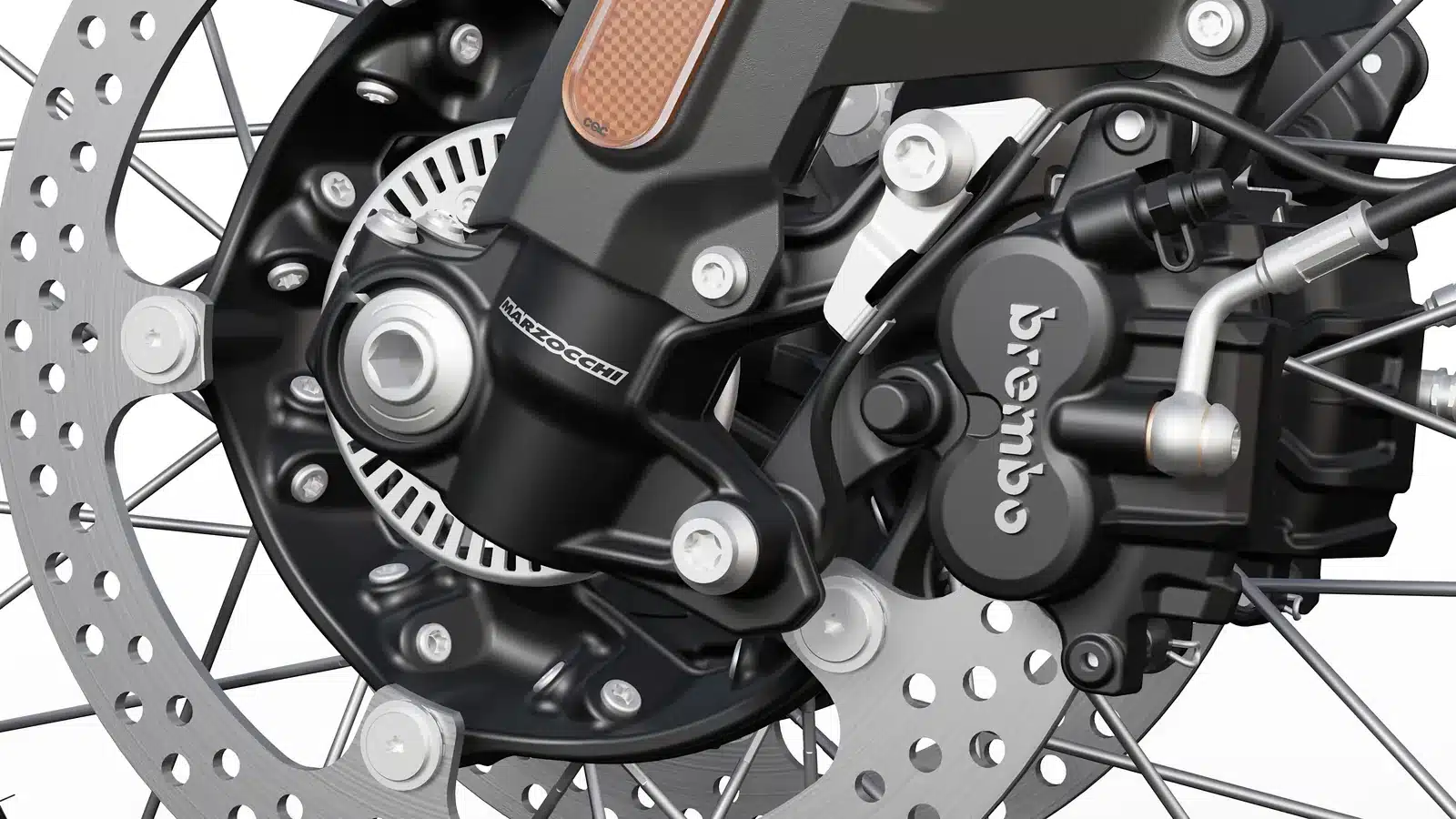BMW R 12 Model Range Buyer’s Guide — Cruiser, nineT, S and G/S 9 BMW R 12 G/S front brake disc and two-piston floating caliper